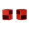 Red Square Componibili Bedside Tables by Anna Castelli for Kartell, 1960s, Set of 2 6