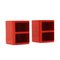 Red Square Componibili Bedside Tables by Anna Castelli for Kartell, 1960s, Set of 2 4