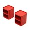 Red Square Componibili Bedside Tables by Anna Castelli for Kartell, 1960s, Set of 2 3