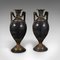 Antique Italian Marble Display Vases Decorative Urn, 1870s, Set of 2 1