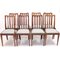 Early 20th Century Art Nouveau Oak Architectural Chairs, Set of 8 3