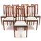 Early 20th Century Art Nouveau Oak Architectural Chairs, Set of 8 7