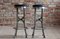 Art Deco Brutalist Italian Bar Stools, 1940s, Set of 2 1