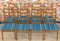 Chaises de Salle à Manger Turquoise, 1960s, Set de 4 8