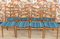 Chaises de Salle à Manger Turquoise, 1960s, Set de 4 9
