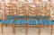 Turquoise Dining Chairs, 1960s, Set of 4, Image 9