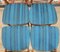 Chaises de Salle à Manger Turquoise, 1960s, Set de 4 10