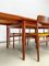Danish Teak Dining Set with an Extendable Table & 6 Chairs by Johannes Nørgaard, 1960s, Set of 2 15