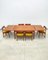 Danish Teak Dining Set with an Extendable Table & 6 Chairs by Johannes Nørgaard, 1960s, Set of 2 3