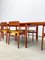 Set da pranzo in teak con tavolo allungabile e sei sedie di Johannes Nørgaard, Danimarca, anni '60, set di 2, Immagine 16