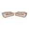 Cream Leather Sofa Set from Luxform, Set of 2 1