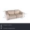 Cream Leather Sofa Set from Luxform, Set of 2 2