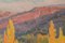 Raimon Roca Ricart, Alberi autunnali con luce dorata in Martinet, olio su tela, con cornice, Immagine 5