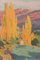 Raimon Roca Ricart, Herbstliche Bäume mit goldenem Licht in Martinet, Öl auf Leinwand, gerahmt 3