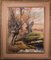 Grande Etude Post Impressionniste de Saules dans un Paysage d'Automne, Huile sur Toile, Encadrée 1