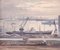 Jose Pomes Abella, Barcelona Port, 1970s, Oil on Canvas, Framed 2