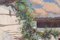 Grande scena di cortile con gallo, olio su tela, Spagna, con cornice, Immagine 6