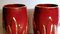 Art Deco French Glazed Terracotta Vases with Pure Gold Decorations, Set of 2 7