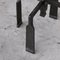 Lámpara de pie y mesa brutalista Mid-Century de hierro. Juego de 4, Imagen 8
