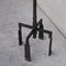Lámpara de pie y mesa brutalista Mid-Century de hierro. Juego de 4, Imagen 7