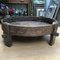 Carved Teak Low Grinder Table, 1940s 1