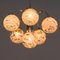 Italian Murano 2-Color Glass Shades Chandelier in the Style of Mazzega, 1970s, Image 4
