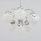 Italian Murano 2-Color Glass Shades Chandelier in the Style of Mazzega, 1970s 2