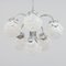 Italian Murano 2-Color Glass Shades Chandelier in the Style of Mazzega, 1970s, Image 2