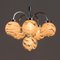 Italian Murano 2-Color Glass Shades Chandelier in the Style of Mazzega, 1970s 3
