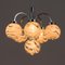 Italian Murano 2-Color Glass Shades Chandelier in the Style of Mazzega, 1970s, Image 3