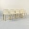 Weiße Selene Stühle von Vico Magistretti für Artemide, 1970er, 4er Set 4