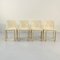 Weiße Selene Stühle von Vico Magistretti für Artemide, 1970er, 4er Set 1