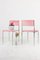 Chrome Chair with Powder Pink Upholstery, 1970s, Image 8