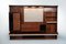 Large Mid-Century Italian Modern Rosewood Bookcase with Storage, Image 1