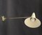 Verstellbare Mid-Century Wandlampe oder Wandleuchte aus Messing, 1950er 8