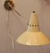 Verstellbare Mid-Century Wandlampe oder Wandleuchte aus Messing, 1950er 4