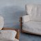 Poltrona e divano Denis Mid-Century in quercia di Guillerme Et Chambron, set di 2, Immagine 17