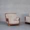 Poltrona e divano Denis Mid-Century in quercia di Guillerme Et Chambron, set di 2, Immagine 3