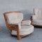 Poltrona e divano Denis Mid-Century in quercia di Guillerme Et Chambron, set di 2, Immagine 19