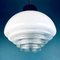 Mid-Century Italian White Murano Pendant Lamp by Mazzega, 1970s, Image 5