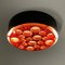 Large Alliance Ceiling Lamp with Orange Rings from Raak, 1970s 3