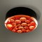 Large Alliance Ceiling Lamp with Orange Rings from Raak, 1970s, Image 3