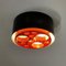 Small 1st Edition Alliance Ceiling Lamp with Orange Rings from Raak, 1970s 3