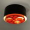 Small 1st Edition Alliance Ceiling Lamp with Orange Rings from Raak, 1970s 5
