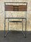 Vintage Stahl Wildleder Stuhl von Giovanni Carini für Planula 7