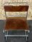 Vintage Stahl Wildleder Stuhl von Giovanni Carini für Planula 5