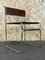 Vintage Steel Suede Chair by Giovanni Carini for Planula 1