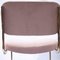 Italian Brass Cantilever Dining Chairs with Pink Upholstery, 1970s, Set of 4 10