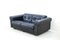 Black Leather Two-Seater Sofa from De Sede, 1970 5