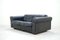 Black Leather Two-Seater Sofa from De Sede, 1970 19